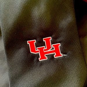 Black UH University of Houston tie
